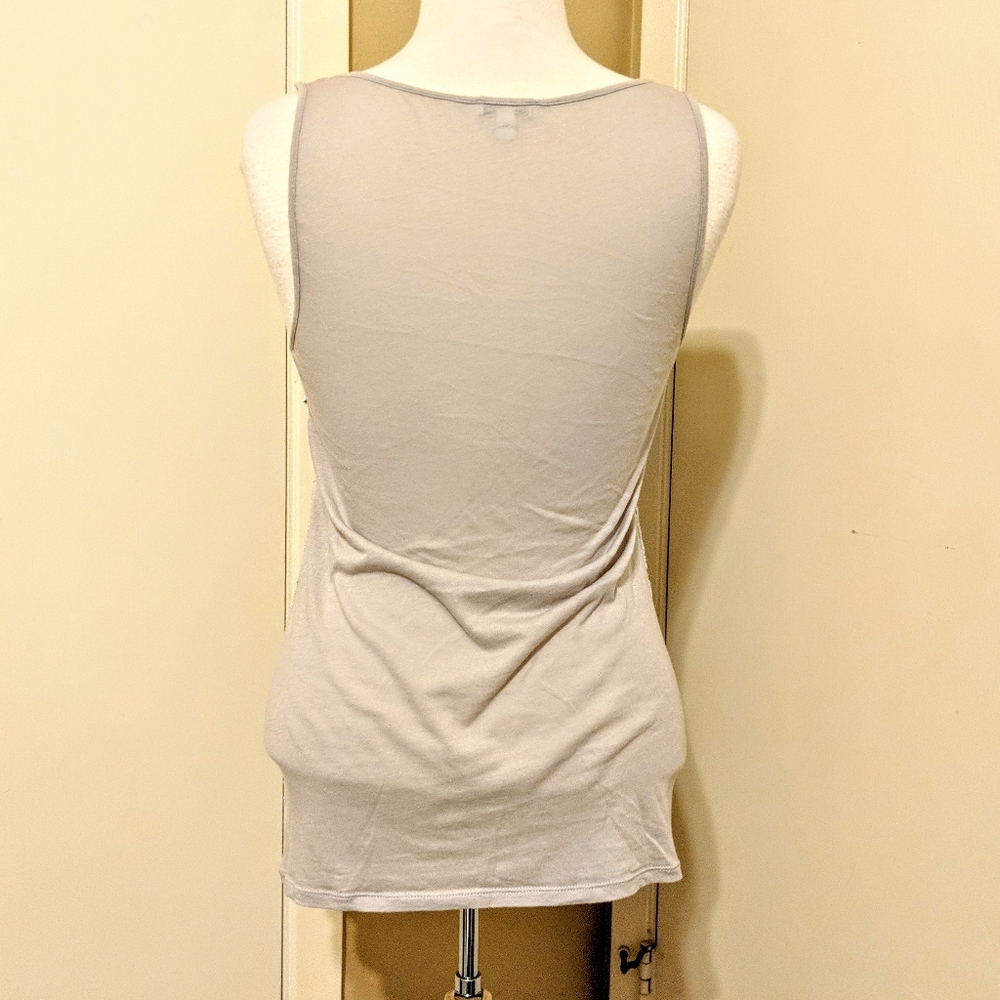 $15 EXPRESS silver and gray knit blouse - Picture 5 of 7